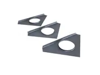 Set beugels voor de binnendeurstructuur. Porsche 356A Speedster - 64453100340, 64453100440 - PP111CB, P111CB